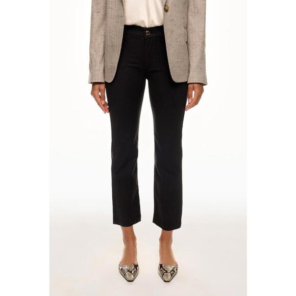 DL1961 Mara Straight Mid Rise Instasculpt Ankle Jeans Size 29 Black